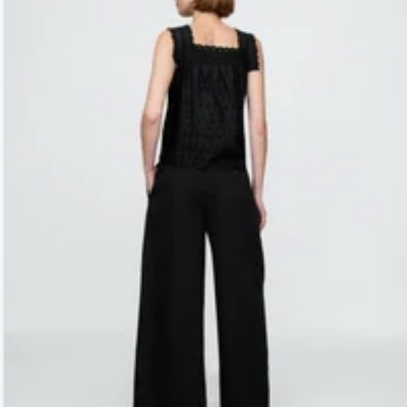 GAP X Doen Black Sleeveless Eyelet Top - Picture 6 of 15